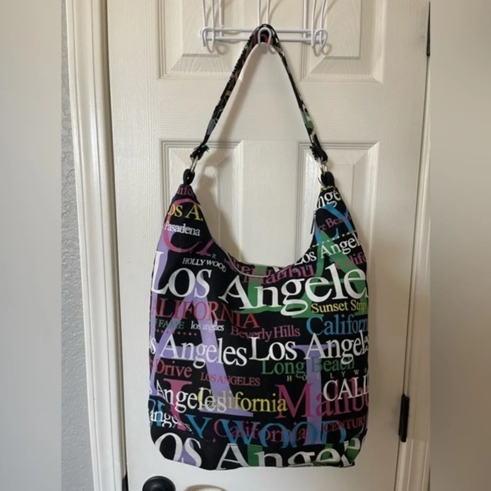 Jay Joshua Multi-Color Los Angeles Tote Bag NWOT